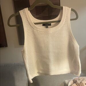Lulu's Cream Knit Tank Top